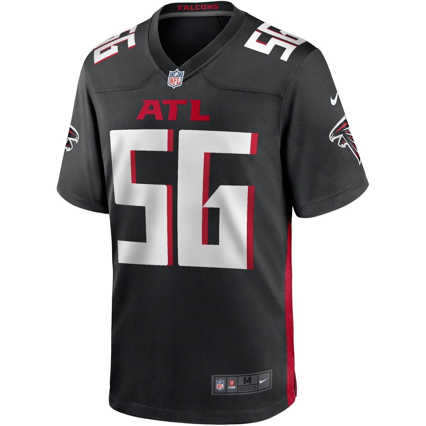 Keith Brooking Atlanta Falcons  Game Retired   Jersey - Black