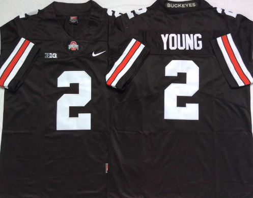 Men's Ohio State Buckeyes Chase Young Black Player Game Jersey