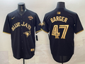 Men's Toronto Blue Jays Addison Barger Black Player Jersey