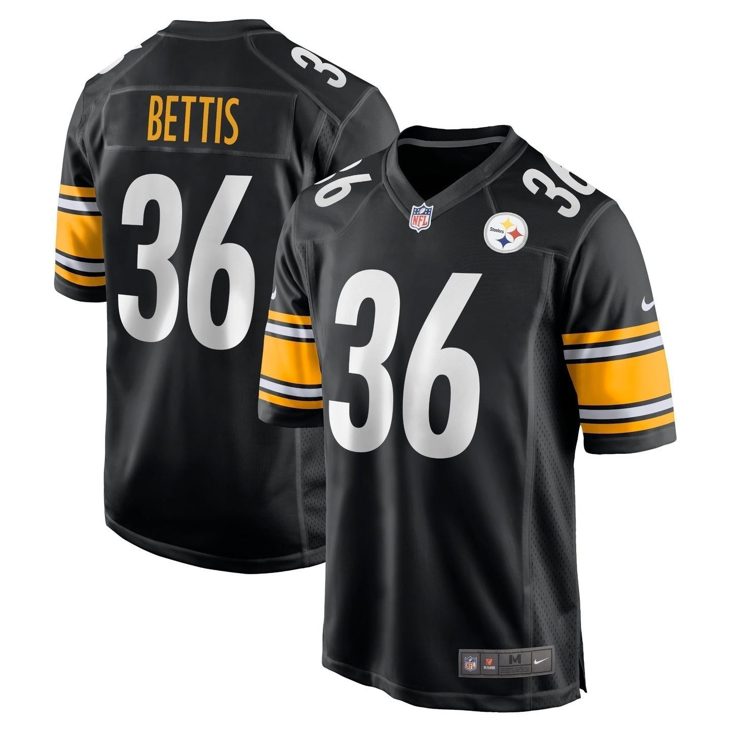 Jerome Bettis Pittsburgh Steelers  Retired   Game Jersey - Black