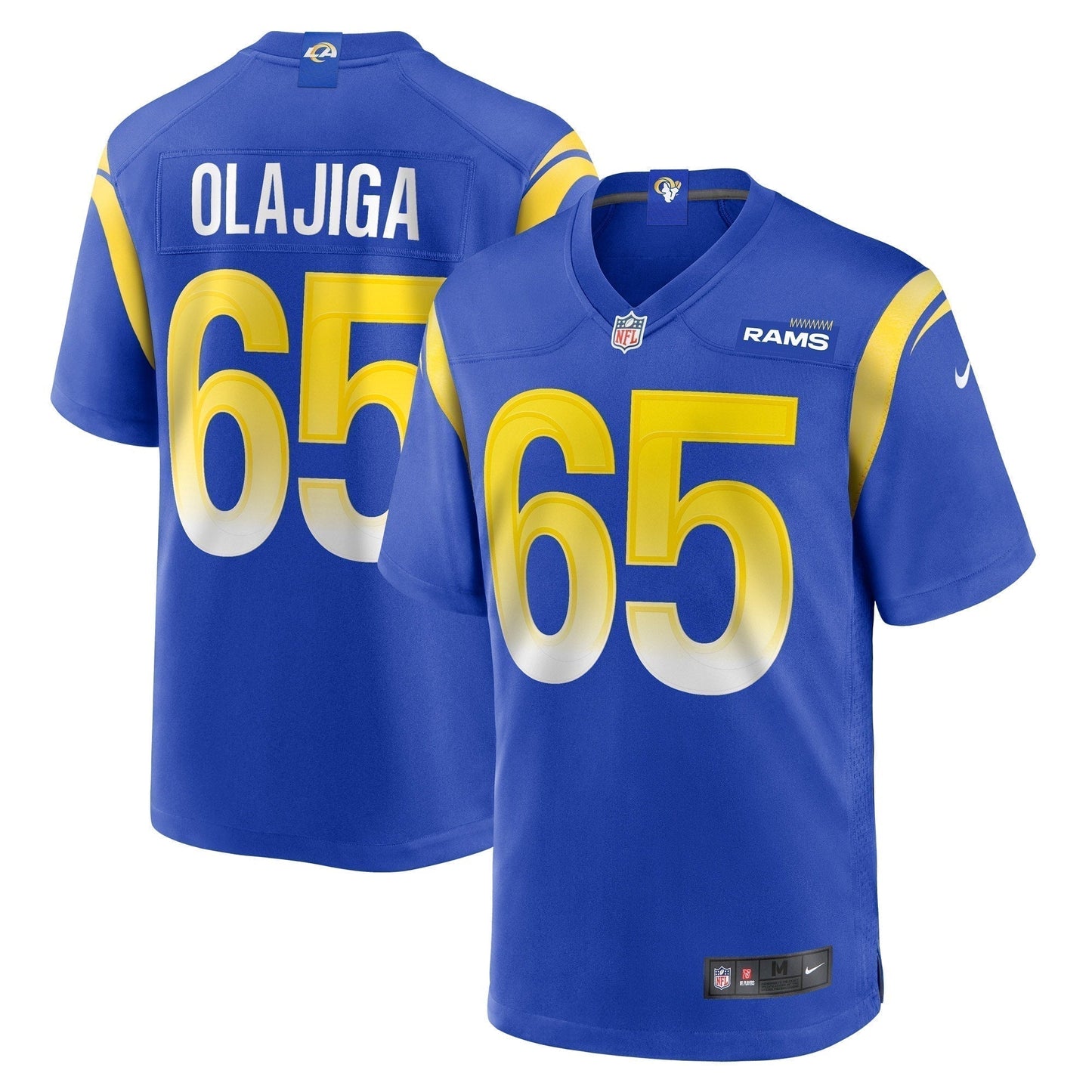 David Olajiga Los Angeles Rams  Game Jersey -  Royal