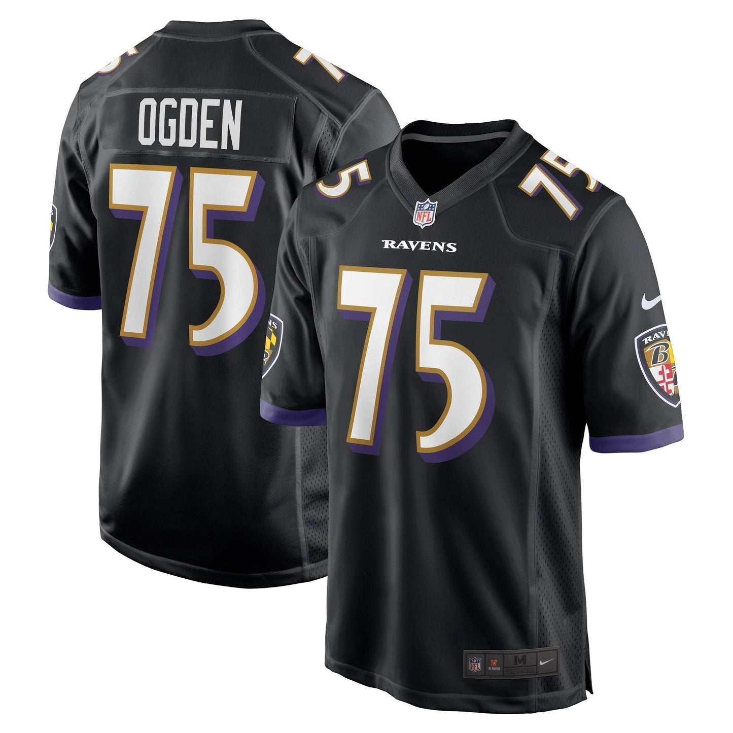 Jonathan Ogden Baltimore Ravens  Retired   Jersey - Black