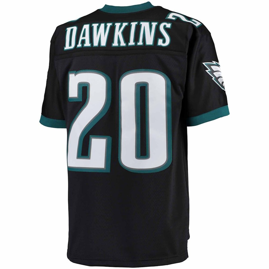 P.Eagles #20 Brian Dawkins  Black Big & Tall 2004 Retired Player Replica Jersey