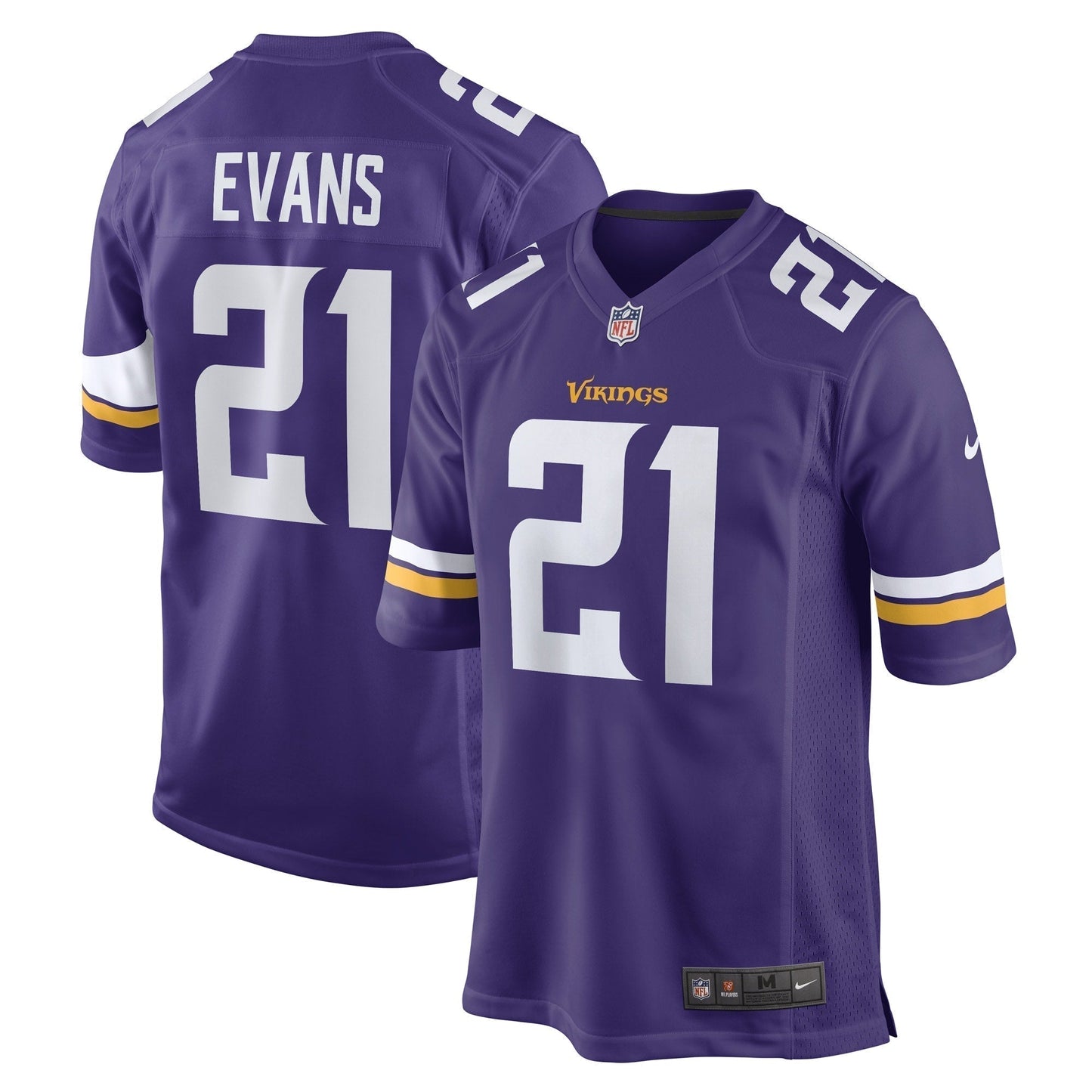 Akayleb Evans Minnesota Vikings  Game   Jersey - Purple