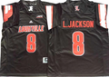 Men's Louisville Cardinals Lamar Jackson Black Player Game Jersey