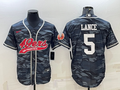Men's San Francisco 49ers Trey Lance Grey Camouflage Player Jersey Joint Edition