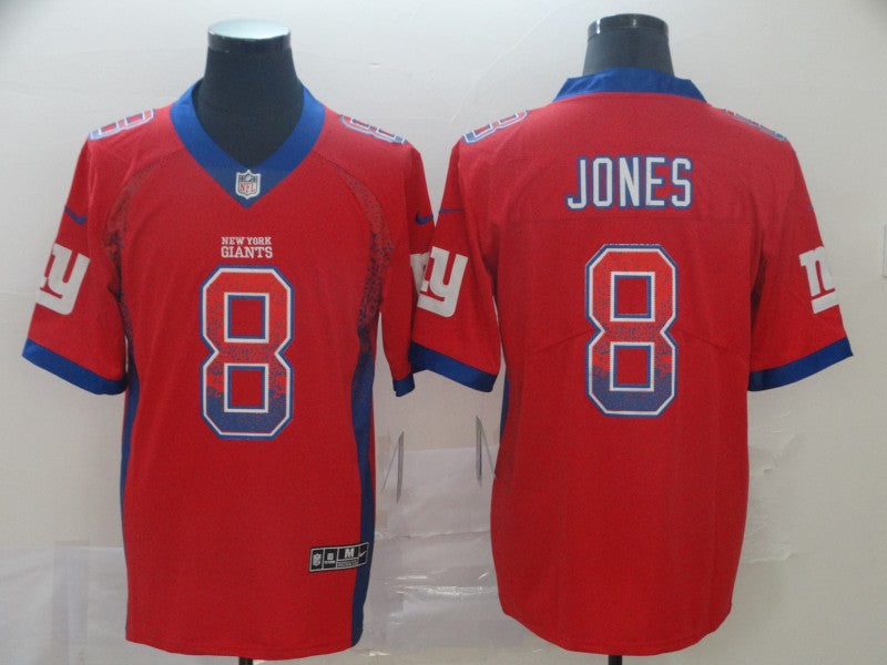 Men's New York Giants Daniel Jones #8 Red Game Player Jersey1