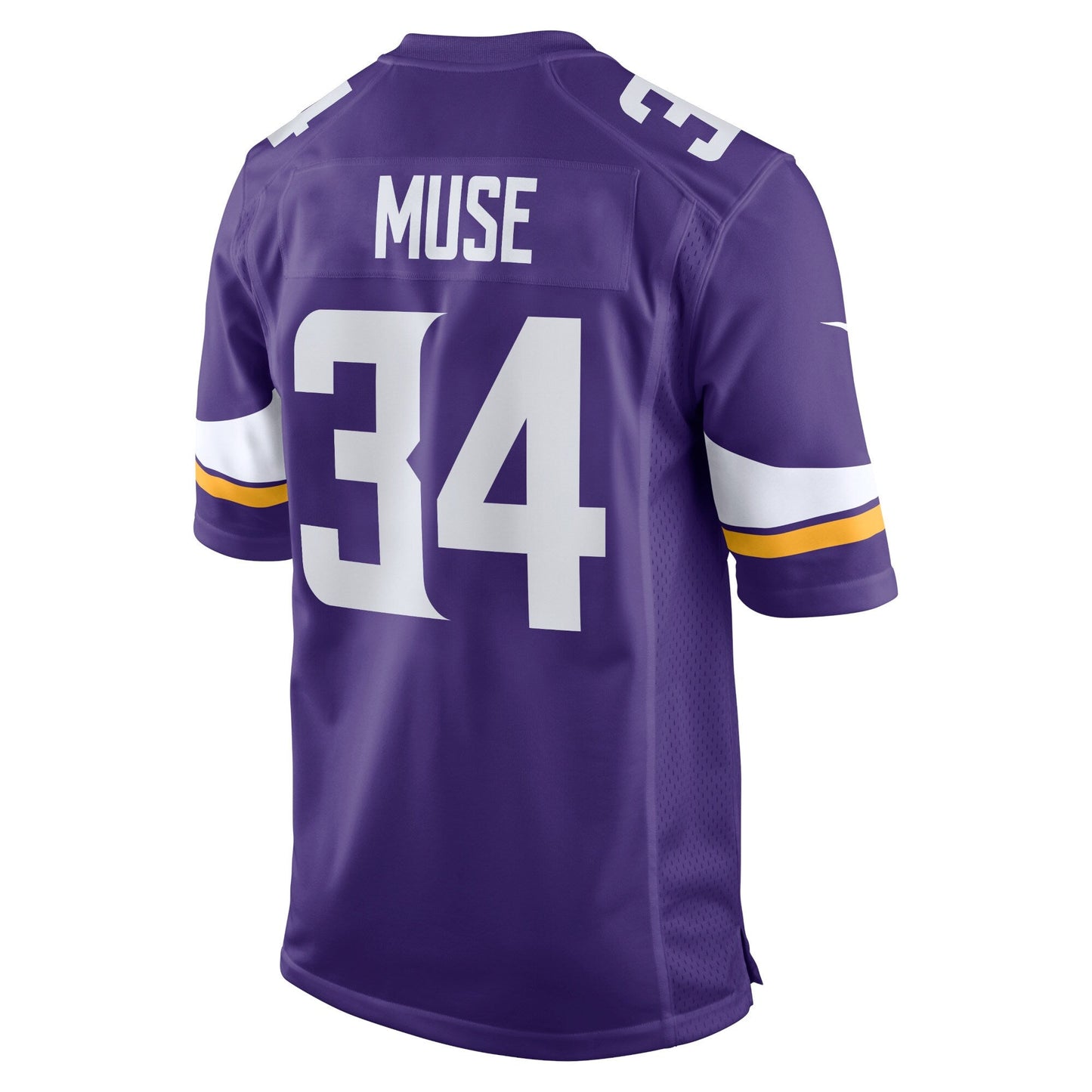 Nick Muse Minnesota Vikings  Home Game   Jersey - Purple