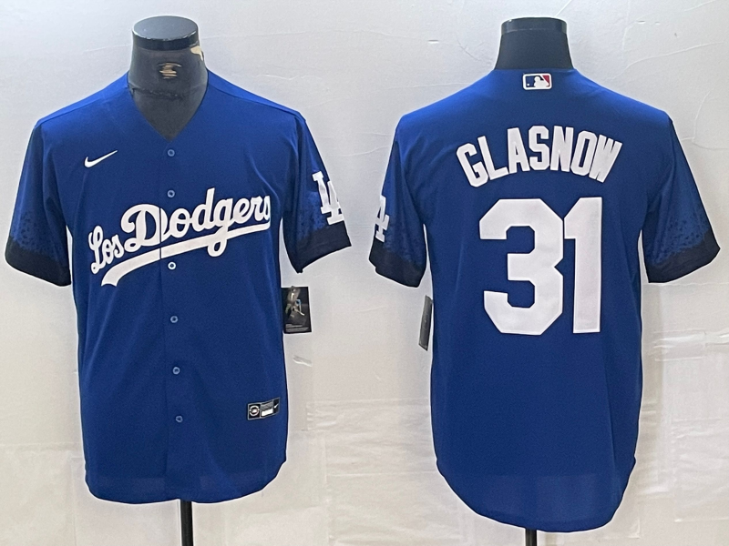 Men's Los Angeles Dodgers Tyler Glasnow Blue Game Jersey