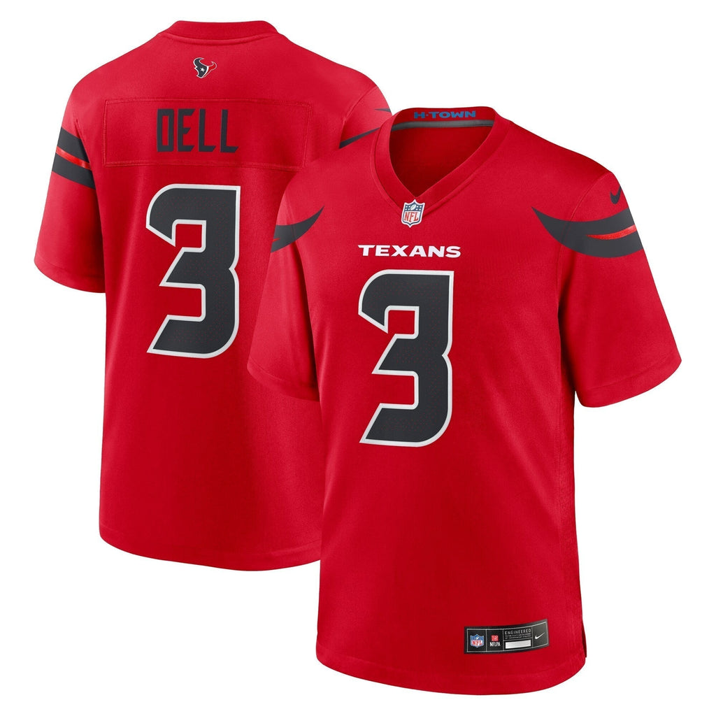 Tank Dell Houston Texans  Alternate Game Jersey -  Red