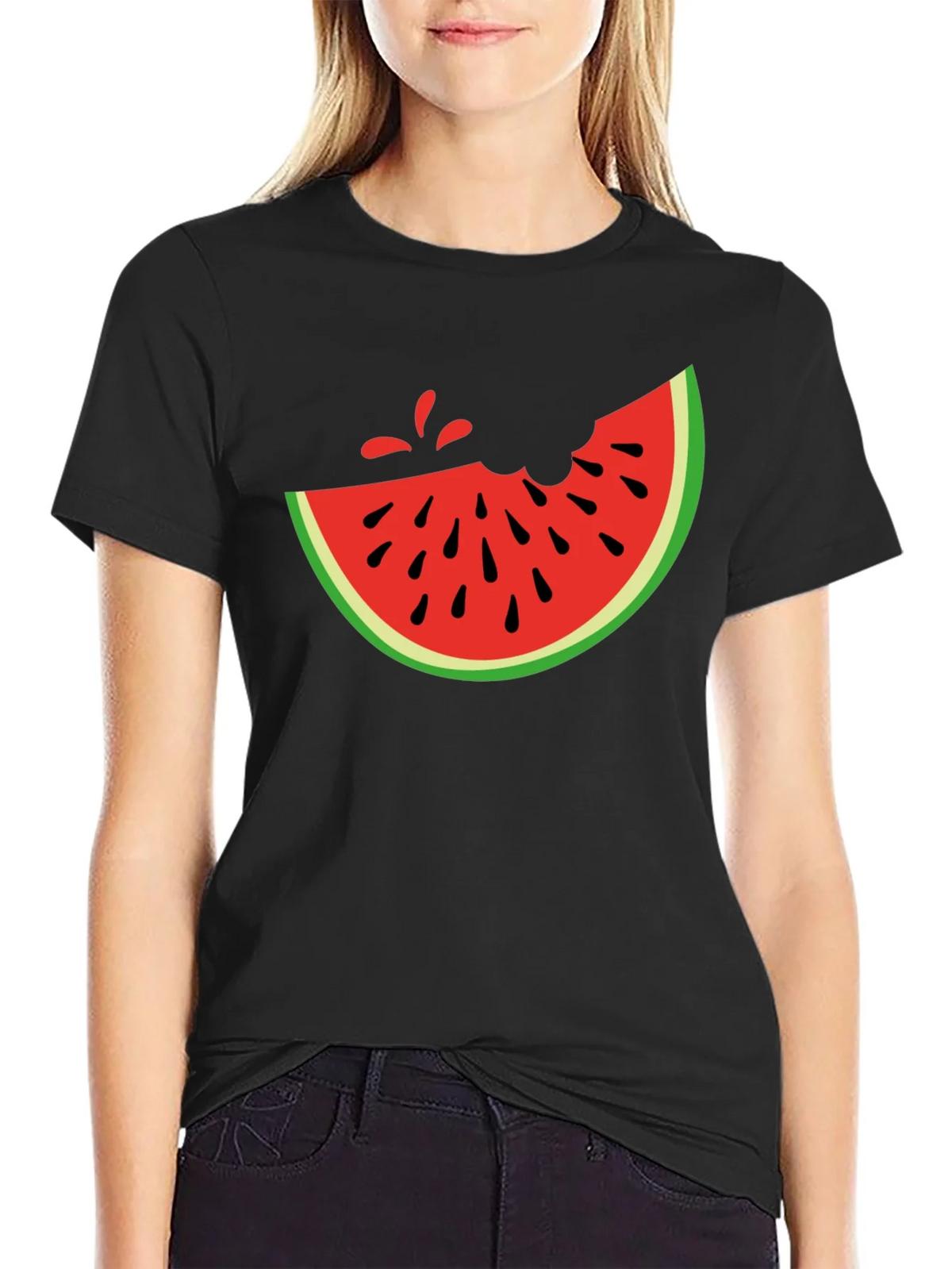 Watermelon Slice Graphic Tee - Casual Summer Style