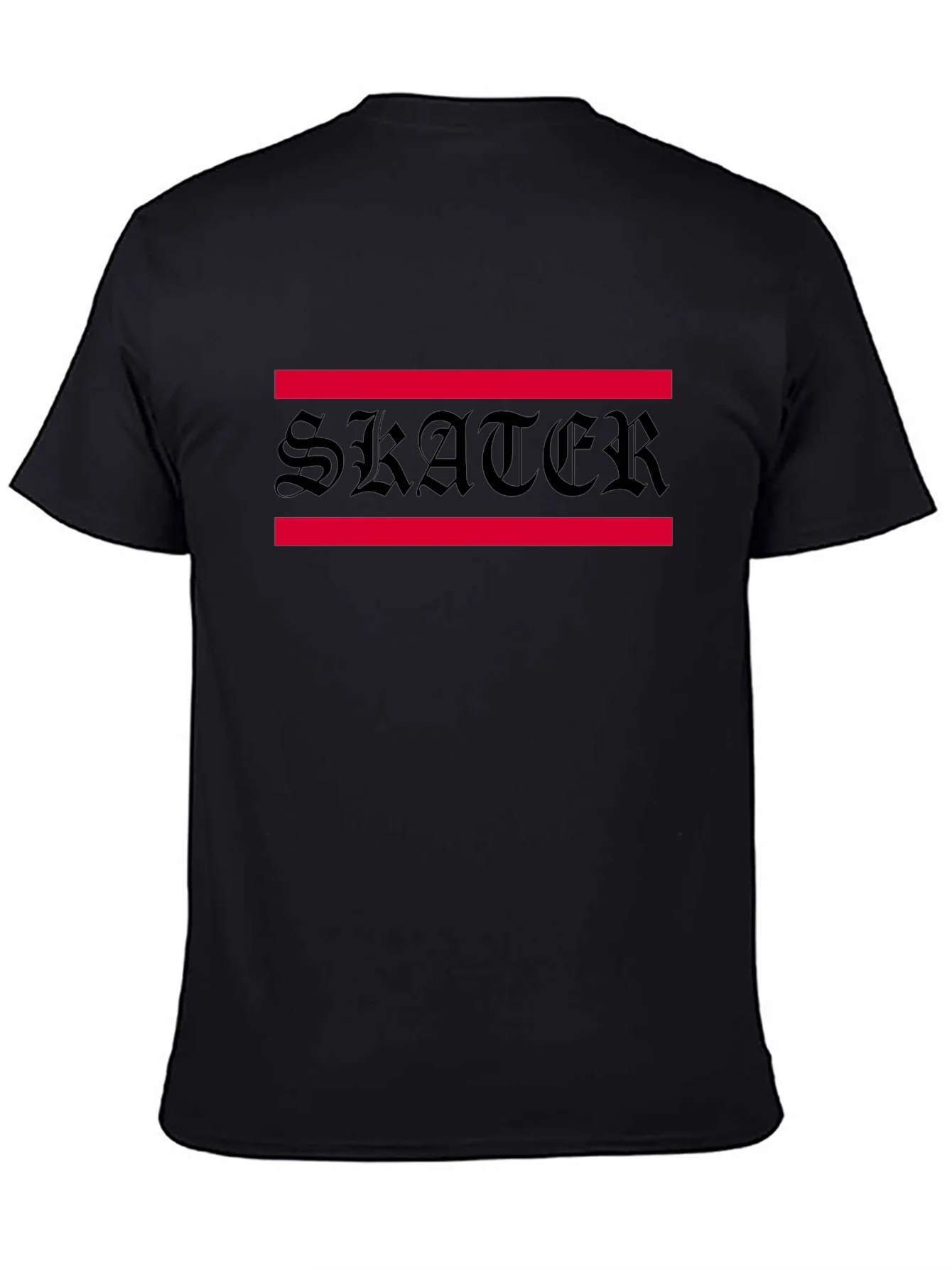 Skater Graphic Tee - Black Cotton Blend