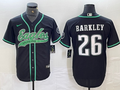 Men's Philadelphia Eagles Saquon Barkley Black Player Jersey Joint Edition