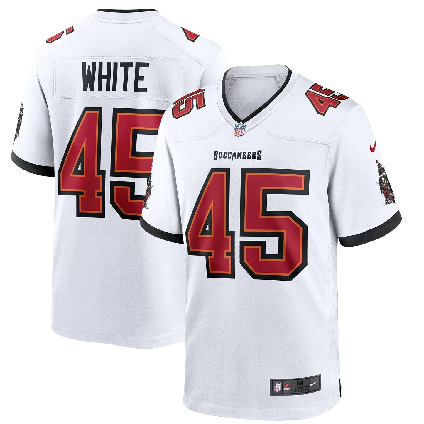 Devin White Tampa Bay Buccaneers  Game Jersey - White