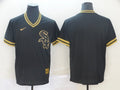 Men's Chicago White Sox Black Cooperstown Collection Blank Jersey1