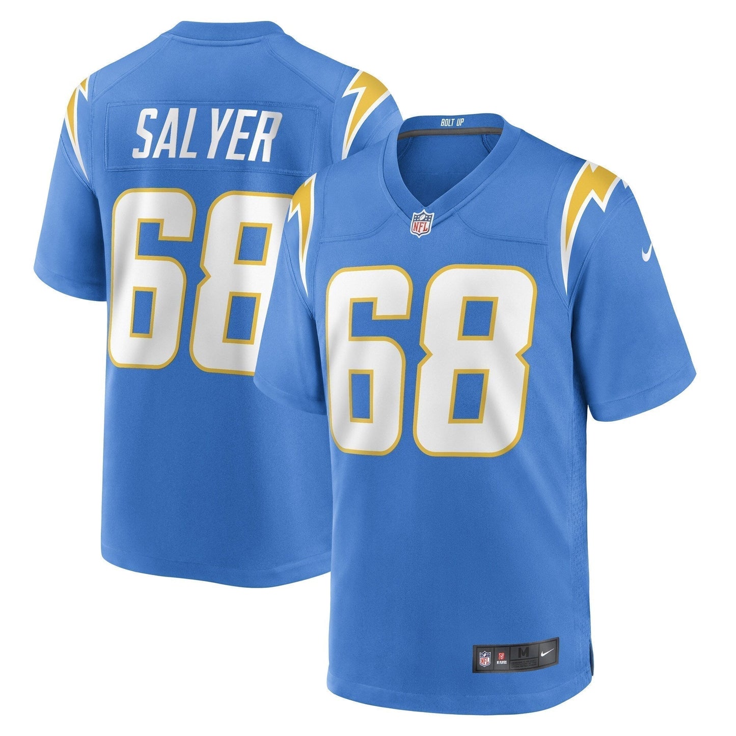 Jamaree Salyer Los Angeles Chargers  Game   Jersey - Powder Blue