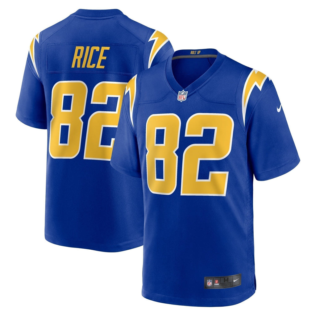 Brenden Rice Los Angeles Chargers   2nd Alternate Game   Jersey - Royal