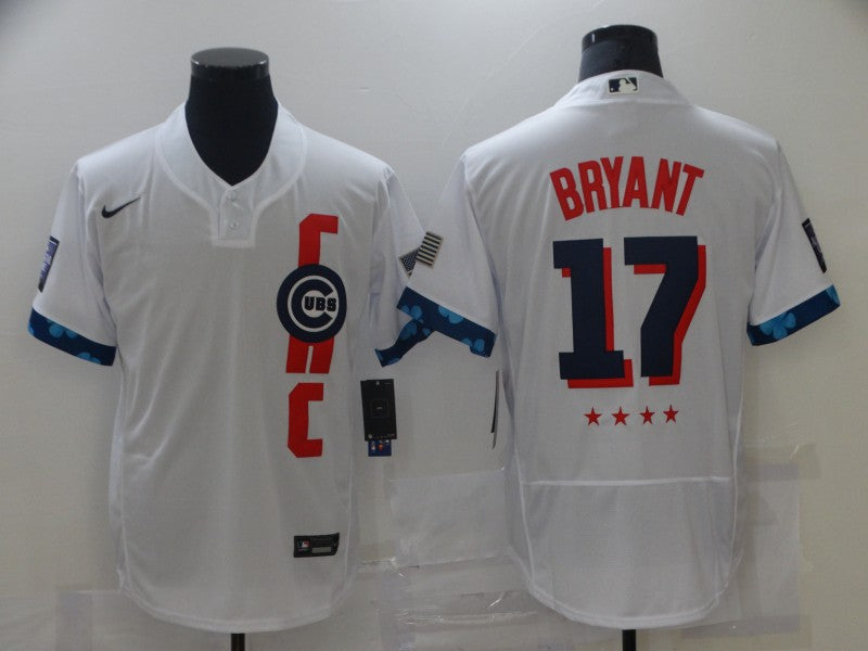 Men's Chicago Cubs Kris Bryant White All Star Player Jersey