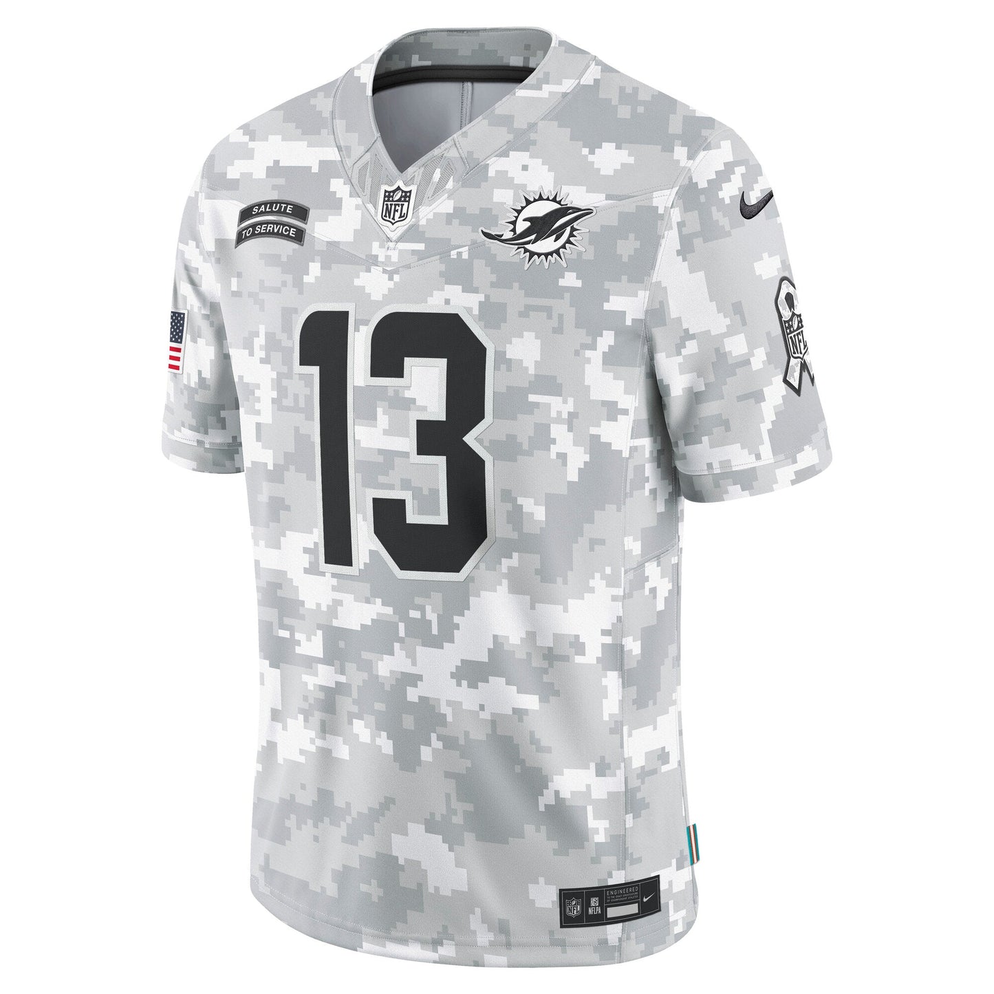 Dan Marino Miami Dolphins  2024 Salute to Service Retired   Limited Jersey - Arctic Camo