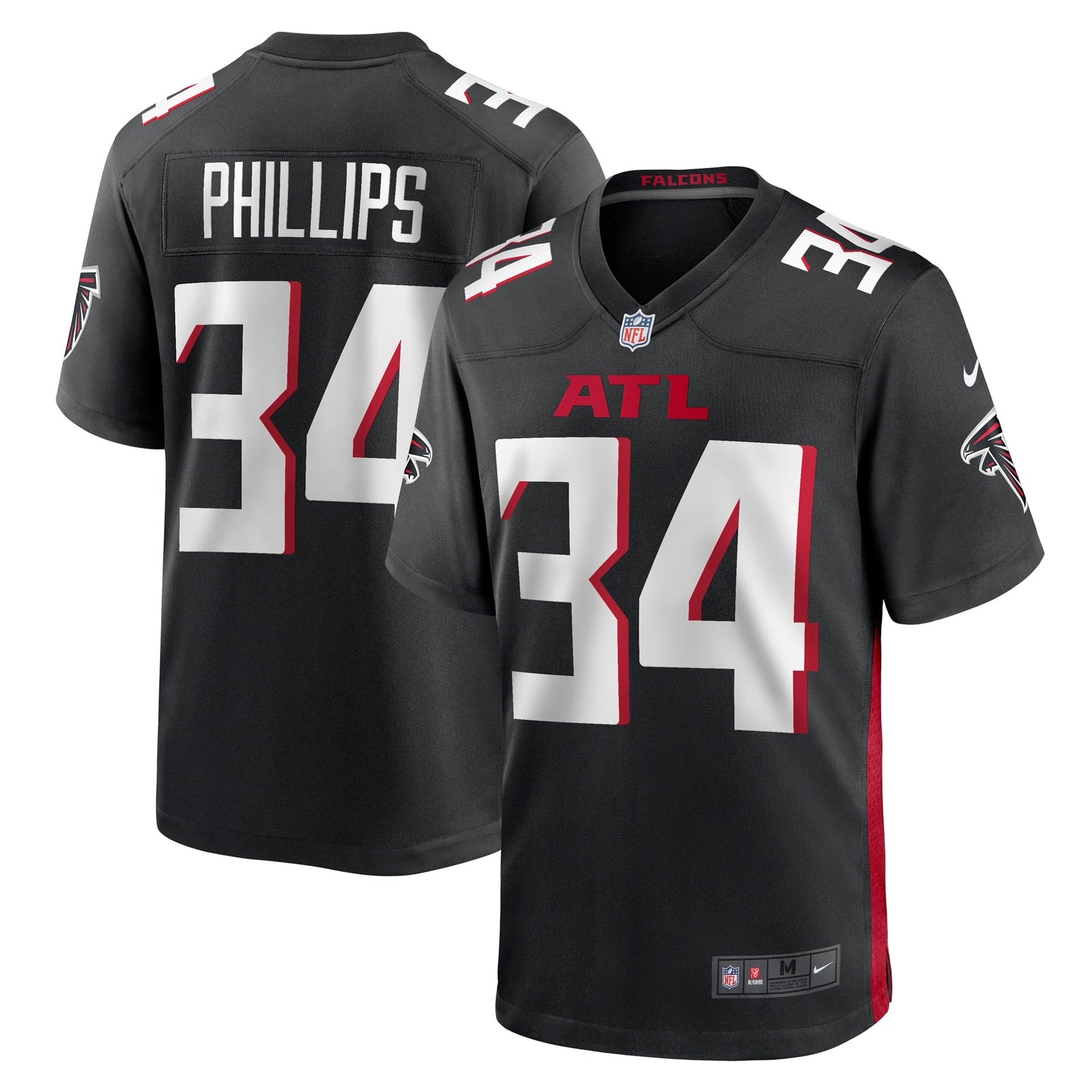 Clark Phillips III Atlanta Falcons  Team Game Jersey -  Black
