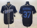 Men's Los Angeles Dodgers Teoscar Hernandez Black Replica Player Jersey