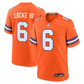 P.J. Locke III Denver Broncos  Mile High Collection 1977 Throwback   Game Jersey - Orange