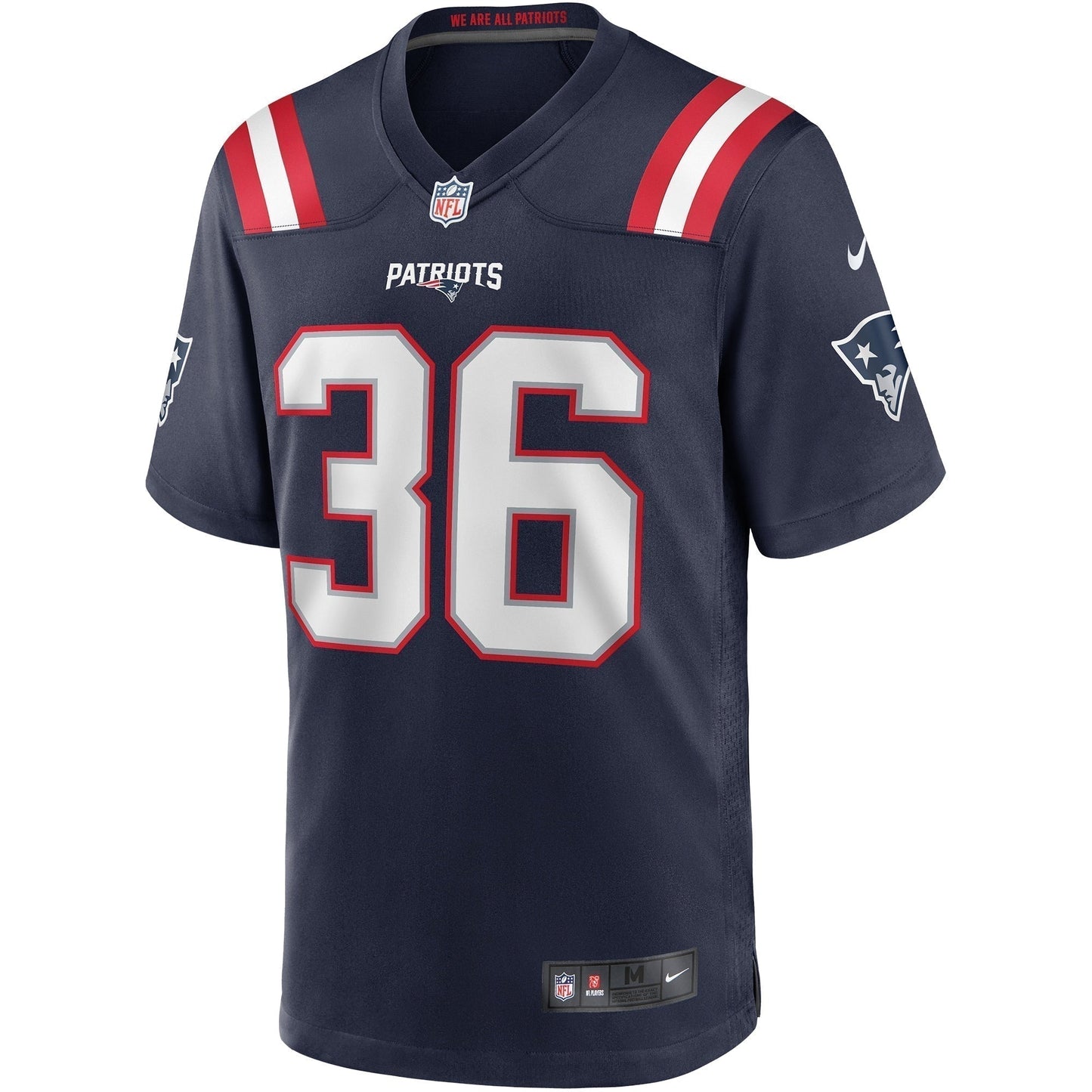 Lawyer Milloy New England Patriots  Game Retired   Jersey - Navy