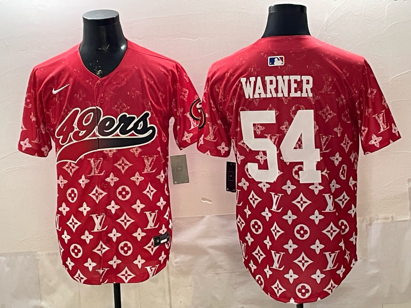 Men's San Francisco 49ers Fred Warner Red Alternate Game Jersey
