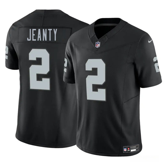 Men's  Las Vegas Raiders Ashton Jeanty  Black Vapor F.U.S.E. Limited Jersey