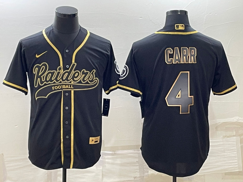Men's Las Vegas Raiders Derek Carr Black Player Jersey Joint Edition
