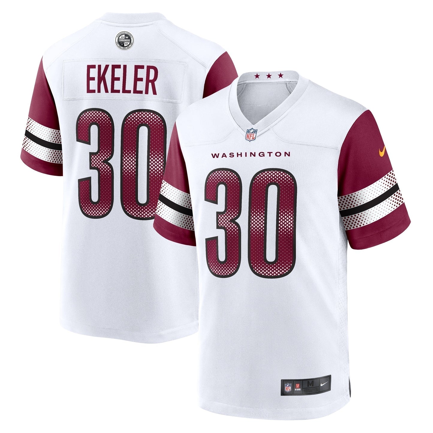 Austin Ekeler Washington Commanders  Game Jersey -  White