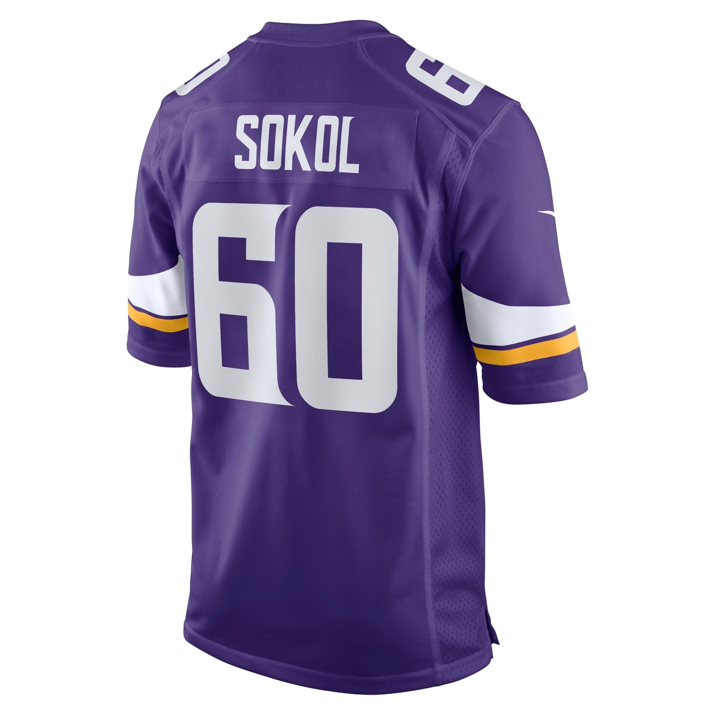 Josh Sokol Minnesota Vikings  Home Game   Jersey - Purple