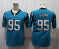 Men's Carolina Panthers Derrick Brown Blue Player Game Jersey