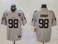 Men's Las Vegas Raiders Maxx Crosby Gray 2024 Vapor Limited Jersey