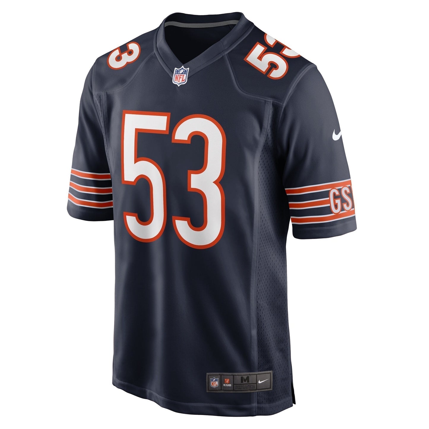 TJ Edwards Chicago Bears  Game   Jersey - Navy