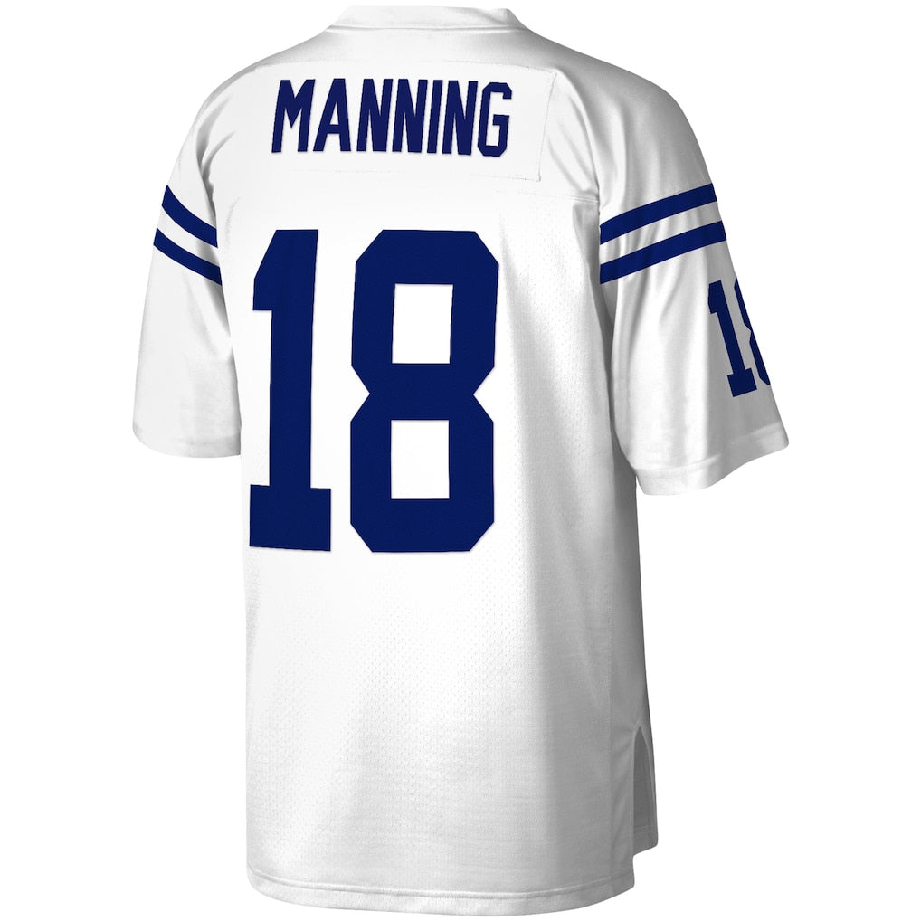 IN.Colts #18 Peyton Manning  White Legacy Replica Jersey