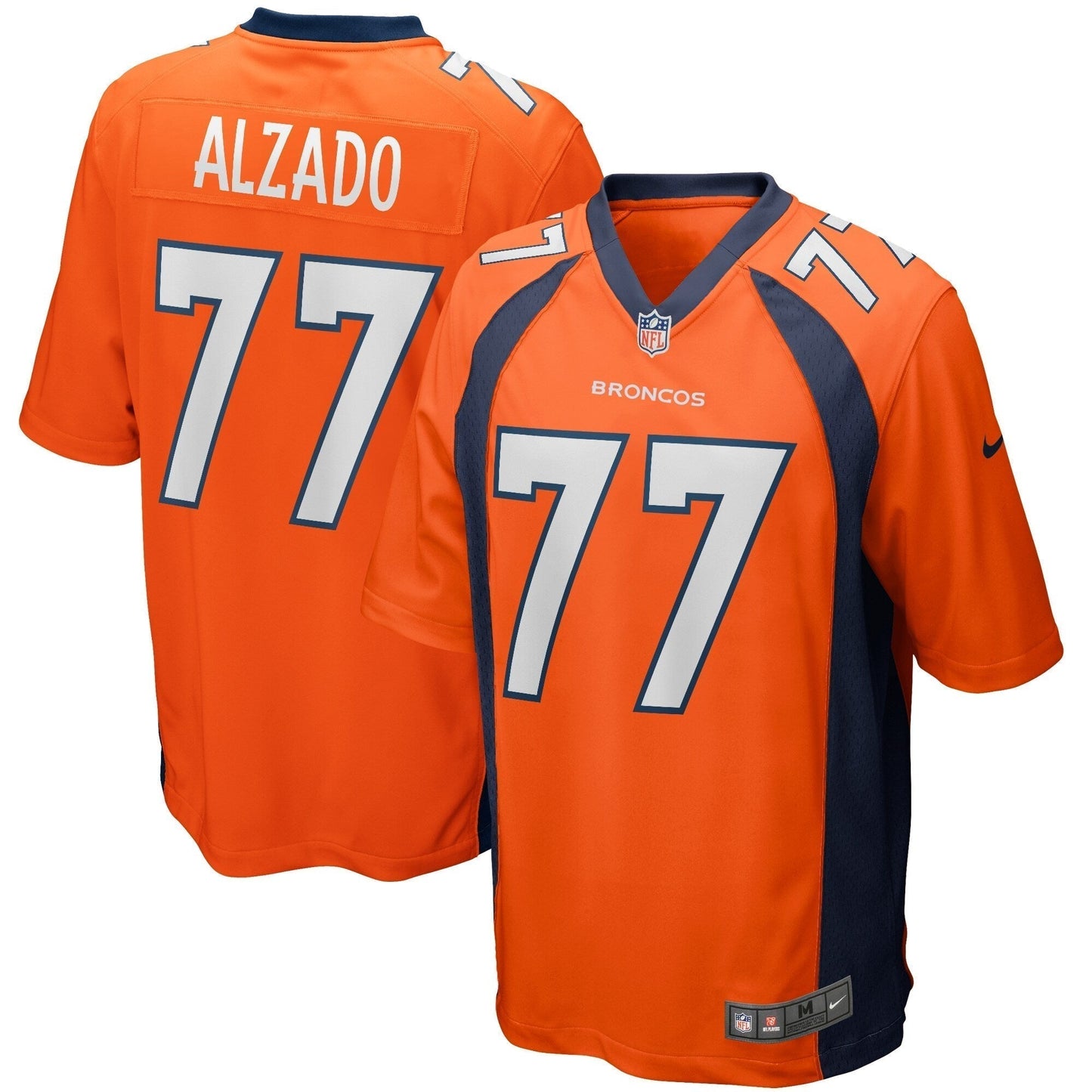 Lyle Alzado Denver Broncos  Game Retired   Jersey - Orange