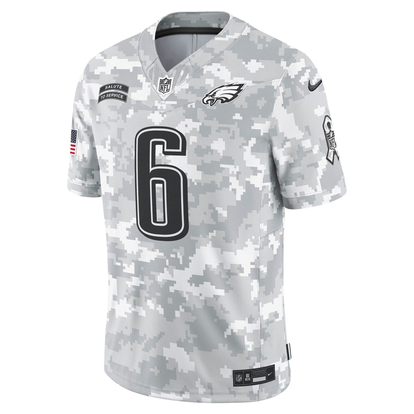 DeVonta Smith Philadelphia Eagles  2024 Salute to Service Limited Jersey - Arctic Camo