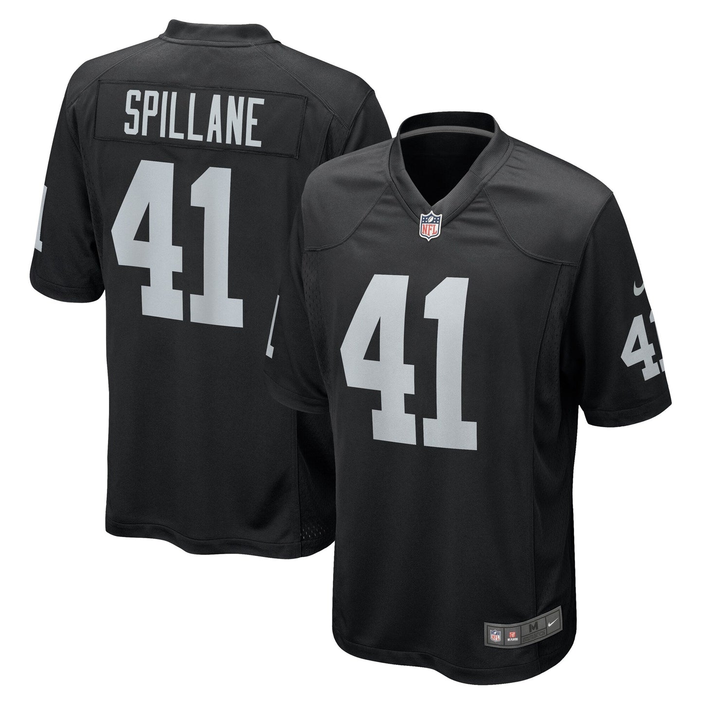Robert Spillane Las Vegas Raiders  Game   Jersey - Black