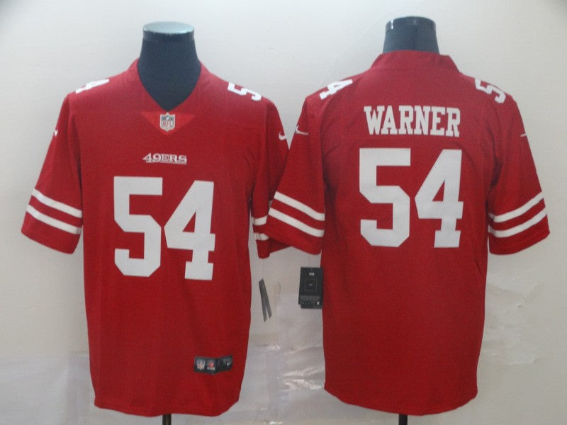 Men's San Francisco 49ers Fred Warner Red Game Jersey