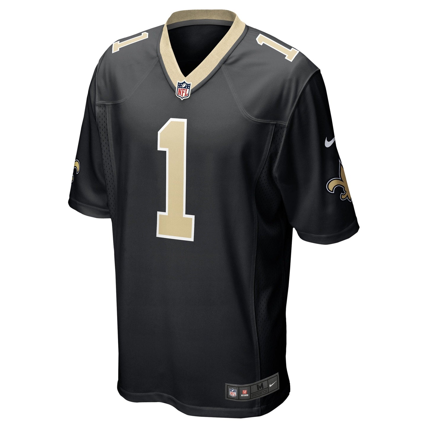 Number 1 Groom New Orleans Saints  Game Jersey - Black