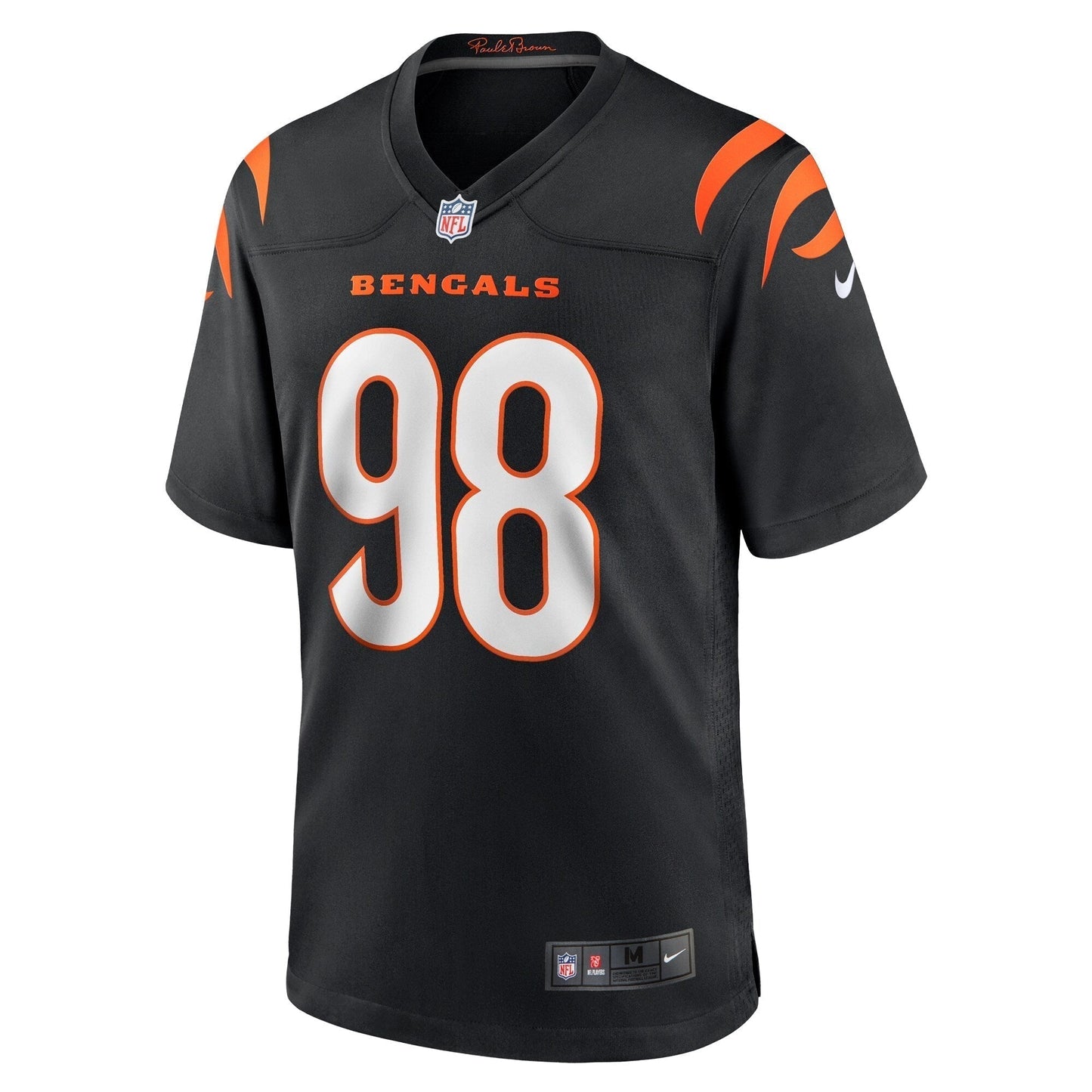 Sheldon Rankins Cincinnati Bengals  Game Jersey -  Black