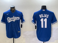 Men's Los Angeles Dodgers Miguel Rojas Blue Replica Game Jersey
