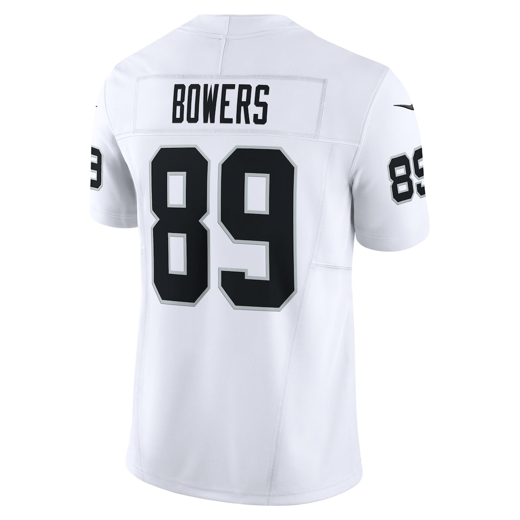 LV.Raiders #89 Brock Bowers White Vapor F.U.S.E. Limited Jersey
