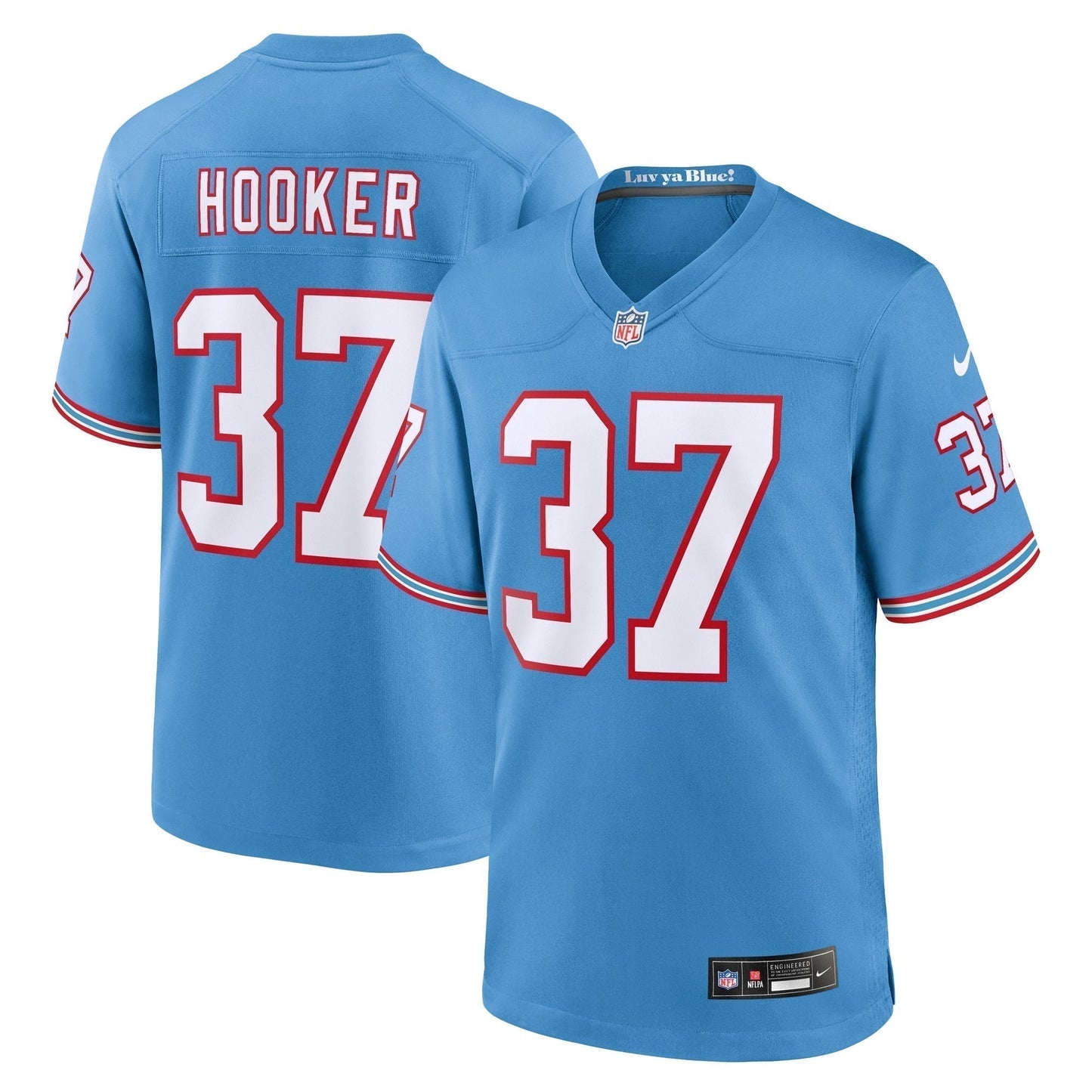 Amani Hooker Tennessee Titans  Oilers Throwback   Game Jersey - Light Blue