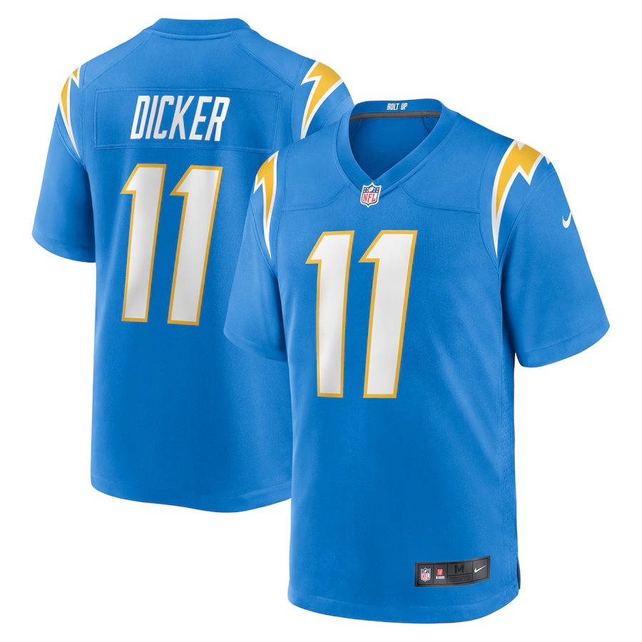 Los Angeles Chargers Cameron Dicker  Powder Blue Game Jersey