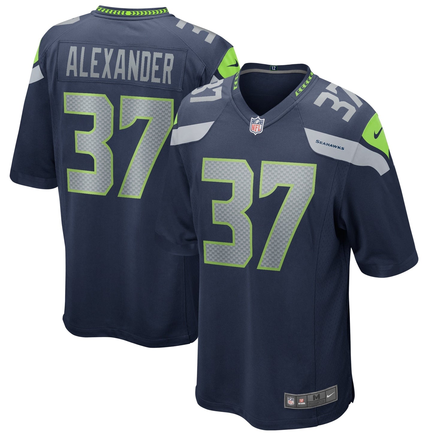 Shaun Alexander Seattle Seahawks  Game Retired   Jersey - College Navy