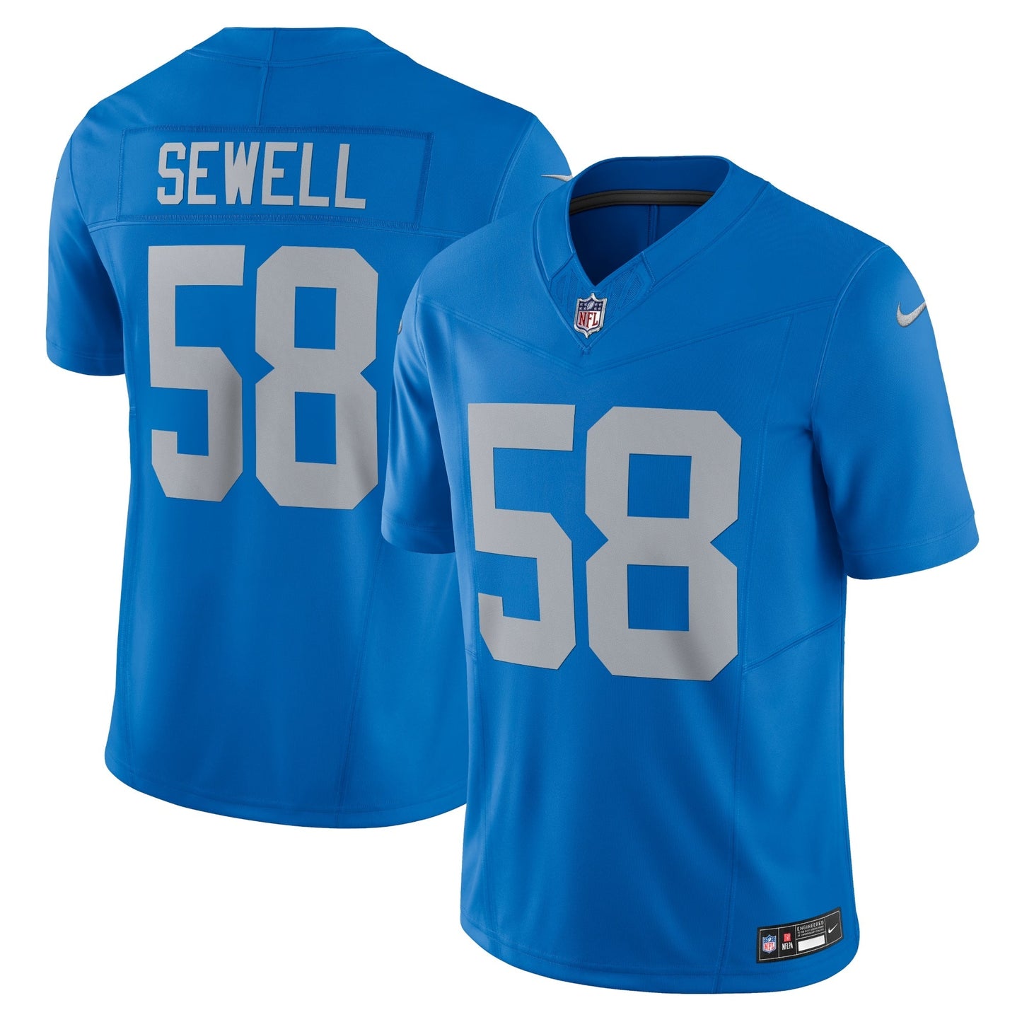 Penei Sewell Detroit Lions  Vapor F.U.S.E. Alternate Limited Jersey - Blue