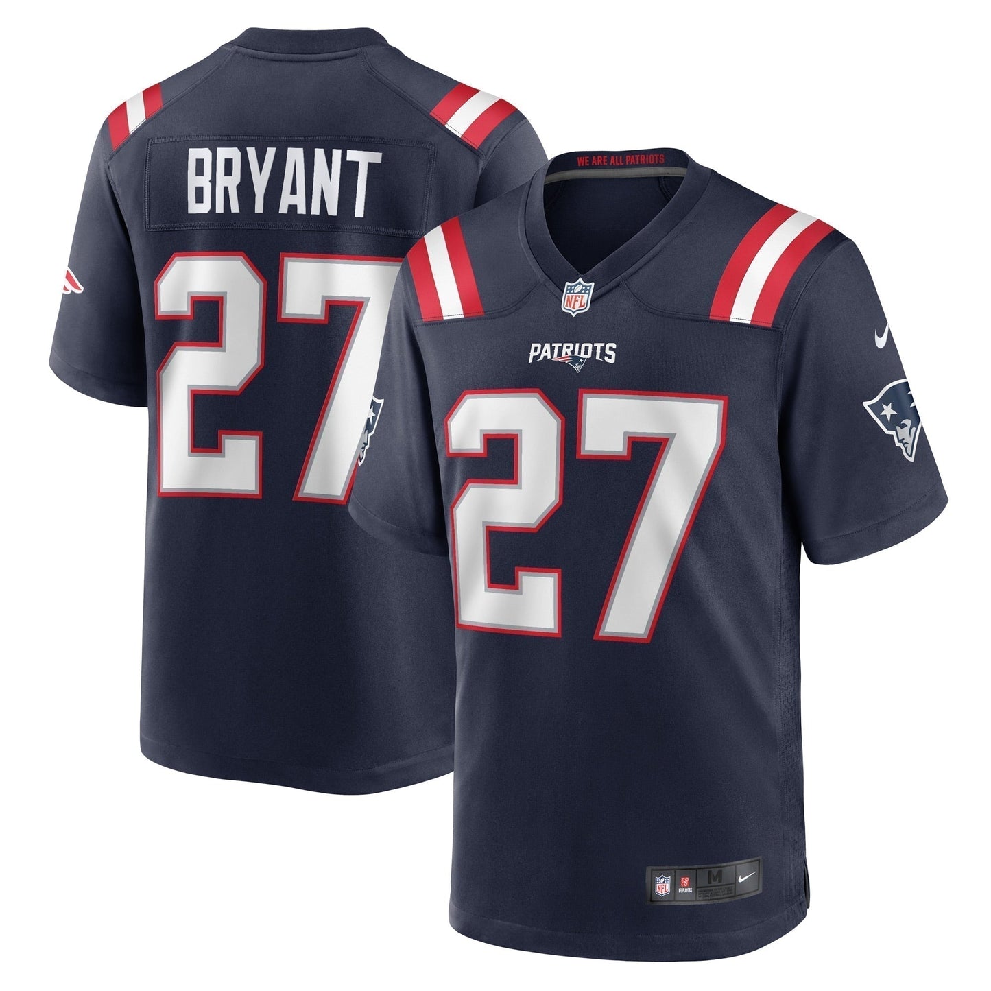 Myles Bryant New England Patriots  Game   Jersey - Navy