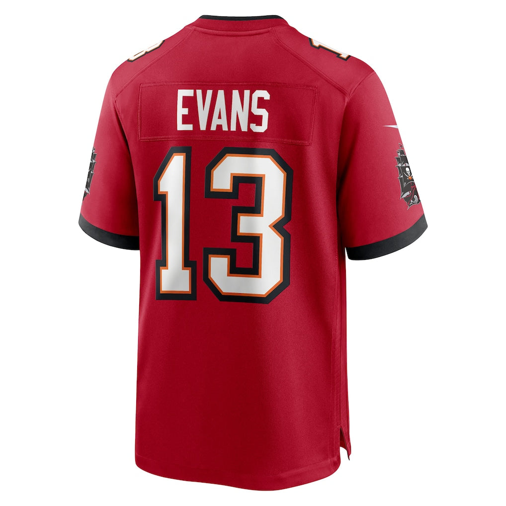 TB.Buccaneers #13 Mike Evans Red 50th Season Team Game Jersey